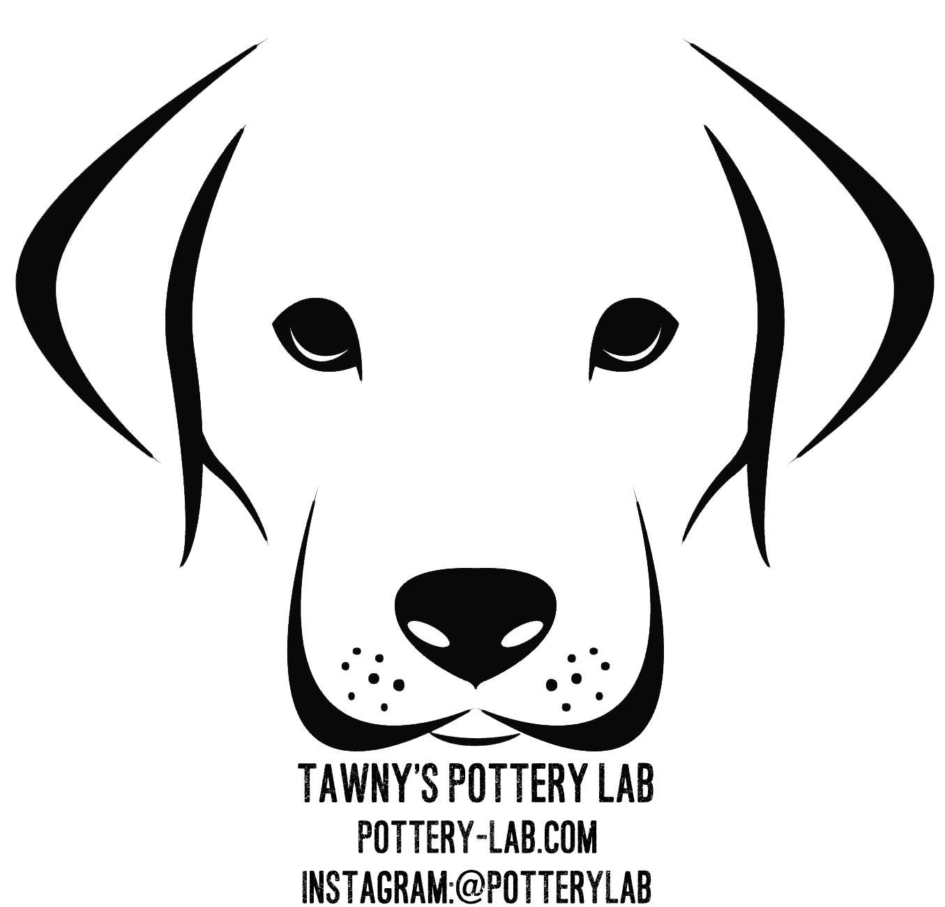 Happy black labrador face